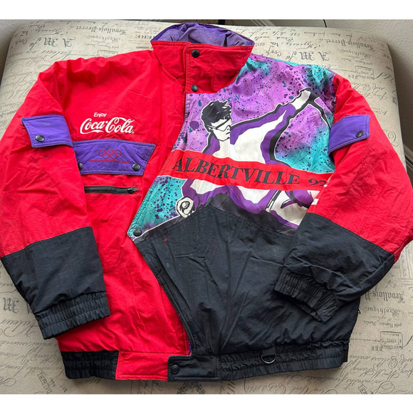 Comunicorp Other - Vintage Winter Olympics Jacket 90s Coca Cola 1992 Albertville Coat Ski Skiing R4